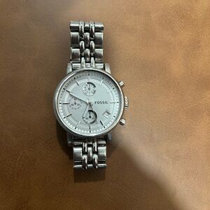 Used Fossil Watch - Silver